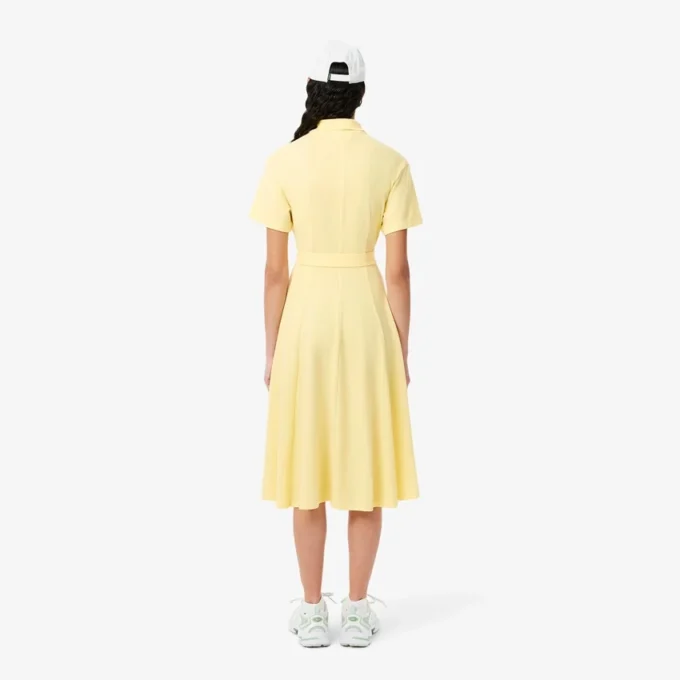 Women’s Flared Mini-Piqua Polo Dress