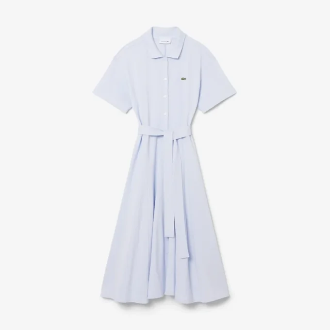 Women’s Flared Mini-Piqua Polo Dress