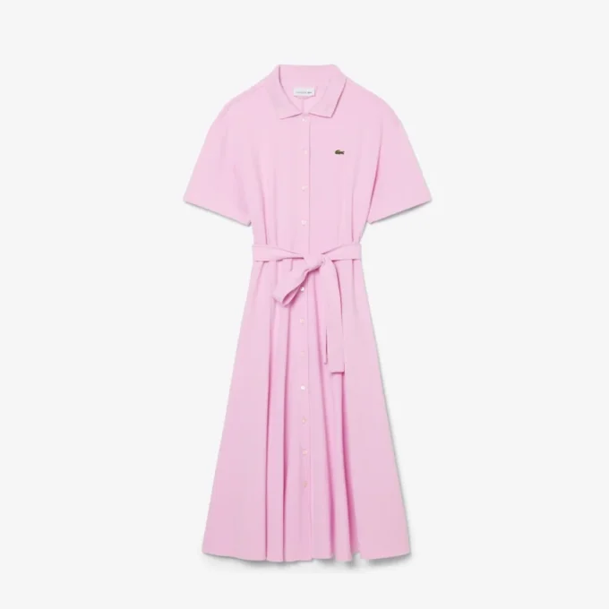 Women’s Flared Mini-Piqua Polo Dress