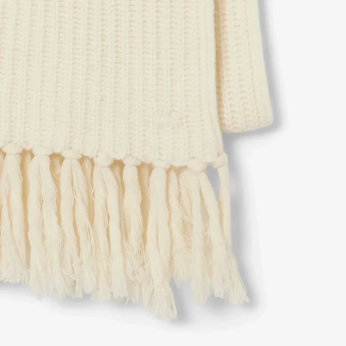 Women’s Fringed Wool Scarf