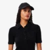 Women’s Fuzzy Ribbed Knit Polo Collar Dress