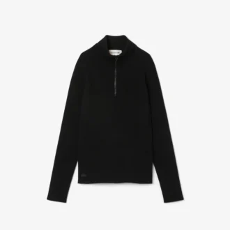 Women’s High-Neck 3D Ribbed Knit Sweater