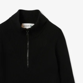 Women’s High-Neck 3D Ribbed Knit Sweater