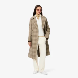 Women’s High-Neck 3D Ribbed Knit Sweater
