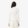 Women’s High-Neck 3D Ribbed Knit Sweater