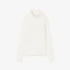 Women’s High-Neck 3D Ribbed Knit Sweater