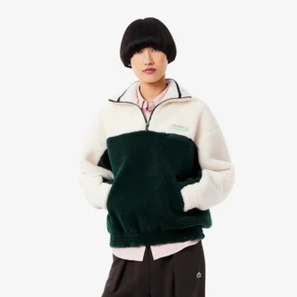 Women’s High-Neck Oversized Fleece Sweatshirt