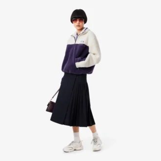 Women’s High-Neck Oversized Fleece Sweatshirt