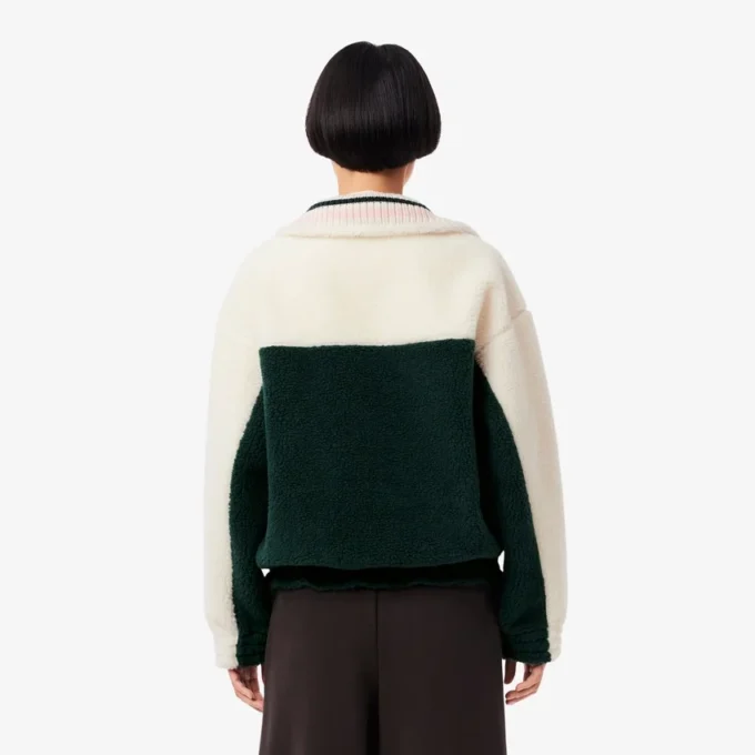 Women’s High-Neck Oversized Fleece Sweatshirt