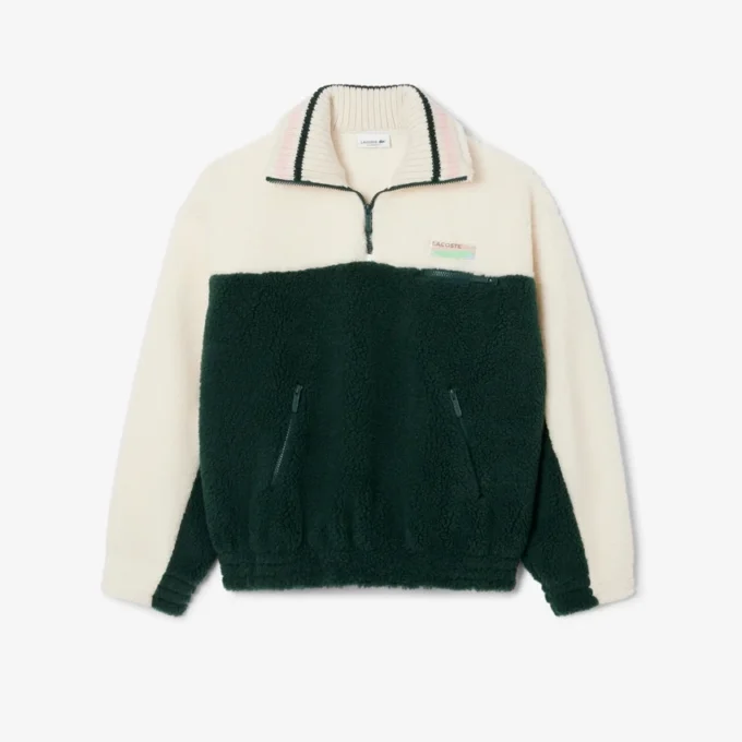 Women’s High-Neck Oversized Fleece Sweatshirt