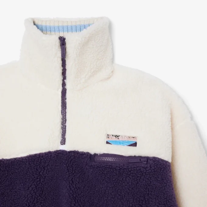 Women’s High-Neck Oversized Fleece Sweatshirt