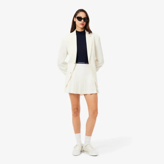 Women’s High-Neck Ribbed Knit Merino Wool Sweater