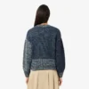 Women’s High-Neck Wool Blend Cable Knit Sweater