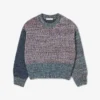 Women’s High-Neck Wool Blend Cable Knit Sweater