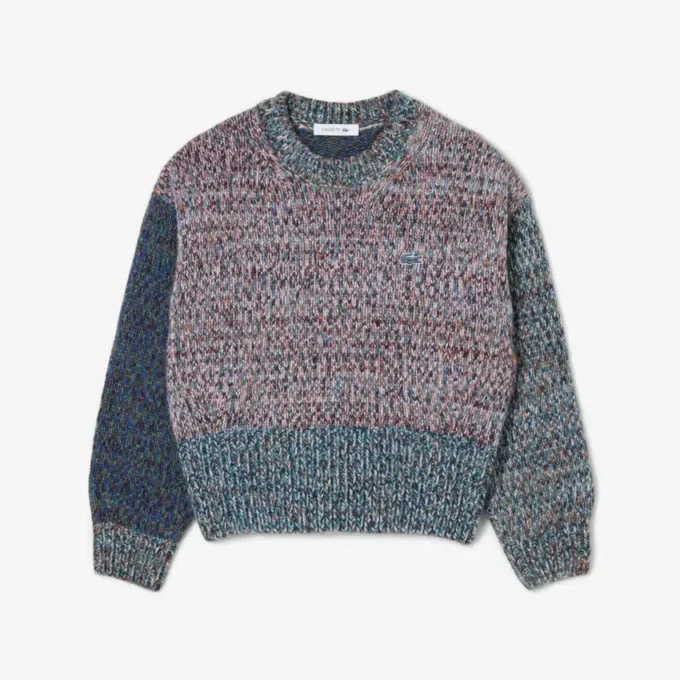 Women’s High-Neck Wool Blend Cable Knit Sweater