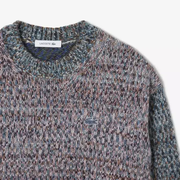 Women’s High-Neck Wool Blend Cable Knit Sweater