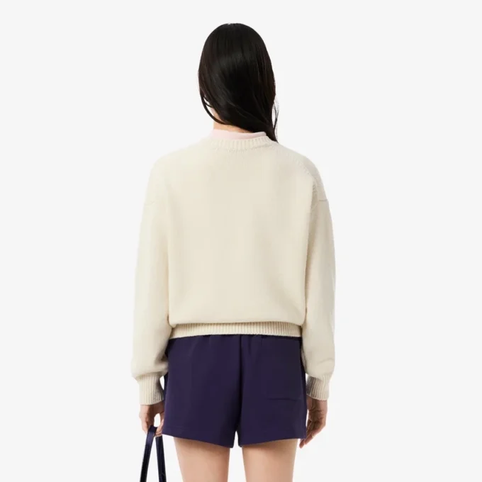 Women’s Intarsia Branded Wool Sweater