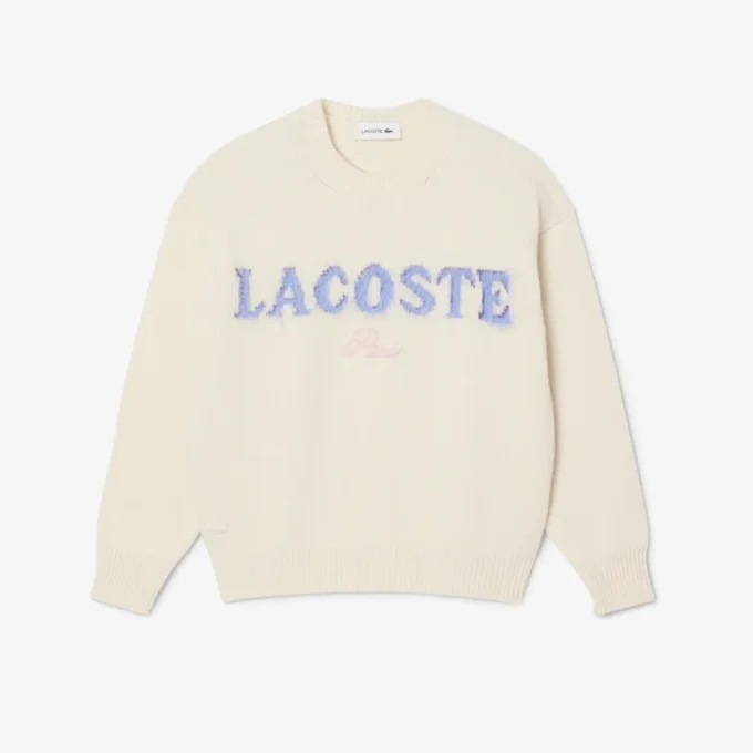 Women’s Intarsia Branded Wool Sweater