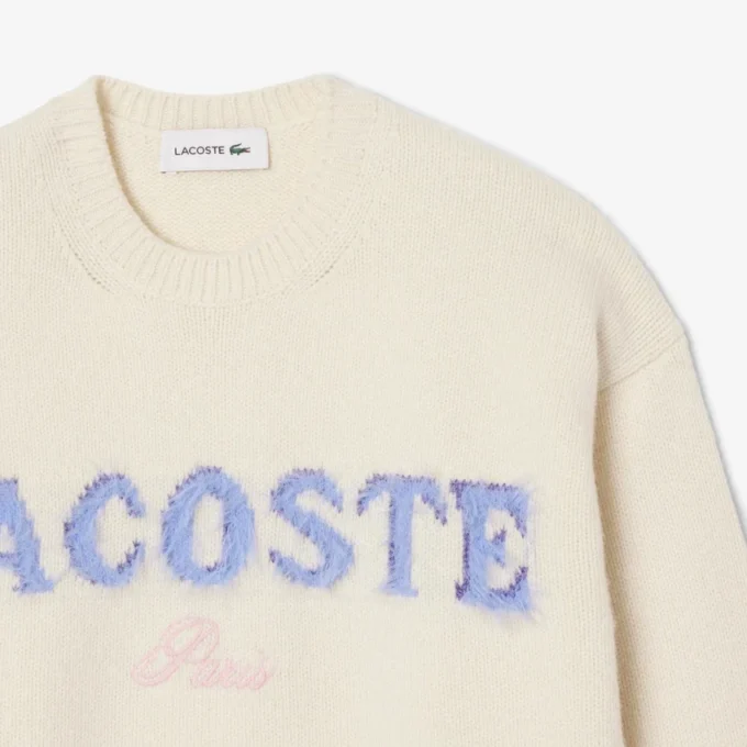 Women’s Intarsia Branded Wool Sweater