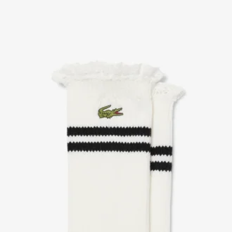 Women’s Lace Edge Ribbed Socks
