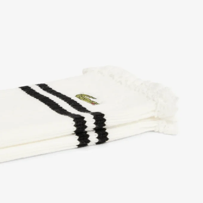 Women’s Lace Edge Ribbed Socks