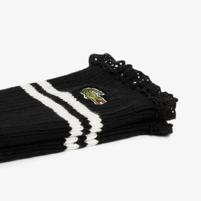 Women’s Lace Edge Ribbed Socks