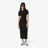 Women’s Long Ribbed Cotton Polo Dress