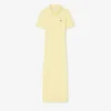 Women’s Long Ribbed Cotton Polo Dress