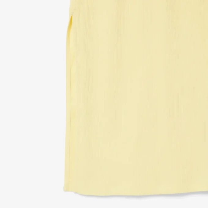 Women’s Long Ribbed Cotton Polo Dress