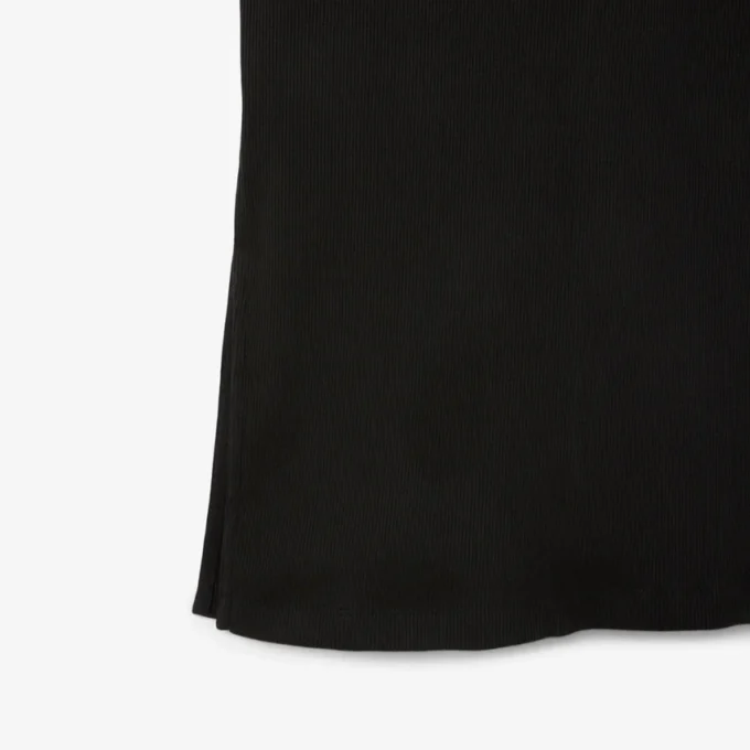 Women’s Long Ribbed Cotton Polo Dress