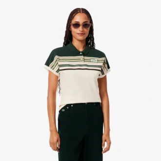 Women’s Made in France Slim Fit Striped Polo