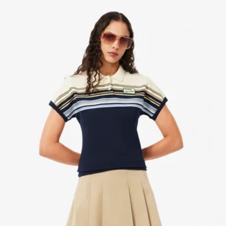 Women’s Made in France Slim Fit Striped Polo