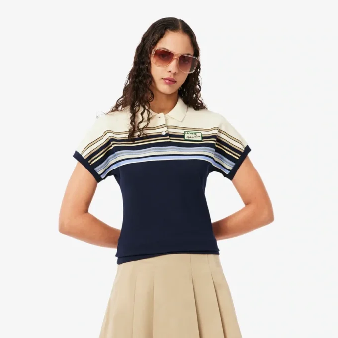 Women’s Made in France Slim Fit Striped Polo