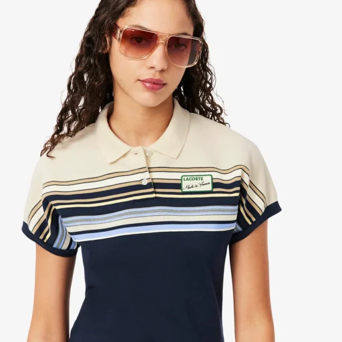 Women’s Made in France Slim Fit Striped Polo