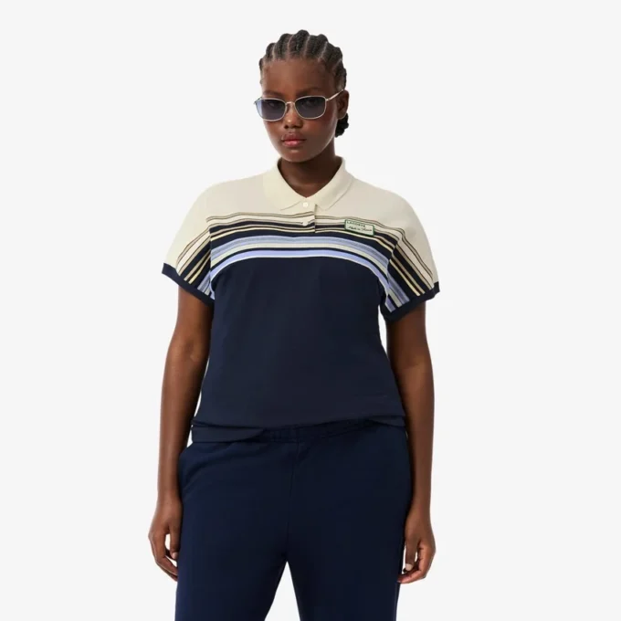 Women’s Made in France Slim Fit Striped Polo