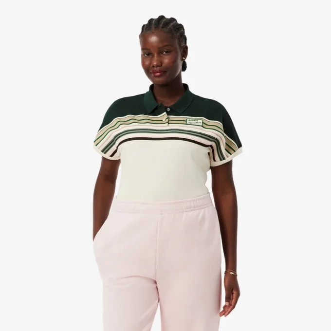 Women’s Made in France Slim Fit Striped Polo