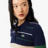 Women’s Made in France Striped Polo Collar Sweater