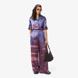 Women’s Oversized Landscape Print Pants