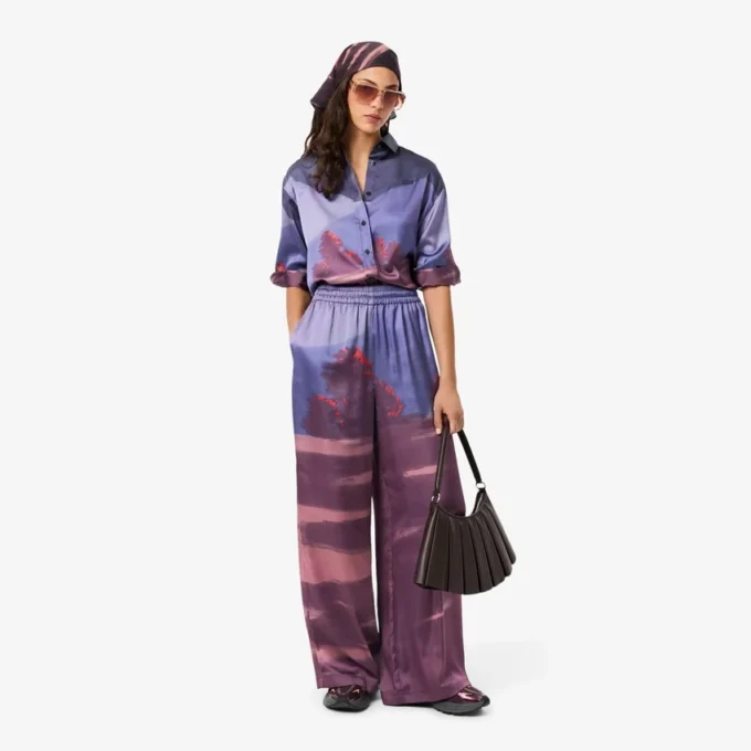 Women’s Oversized Landscape Print Pants