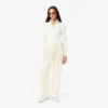 Women’s Oversized Pleated Flannel Pants