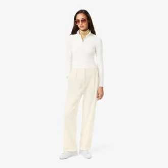 Women’s Oversized Pleated Flannel Pants