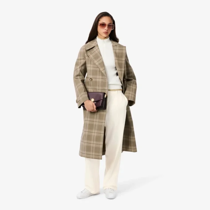 Women’s Oversized Pleated Flannel Pants