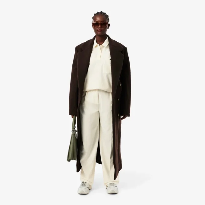 Women’s Oversized Pleated Flannel Pants