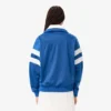 Women’s Oversized Pointelle Stripe Satin Sweatshirt