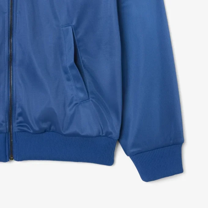 Women’s Oversized Pointelle Stripe Satin Sweatshirt