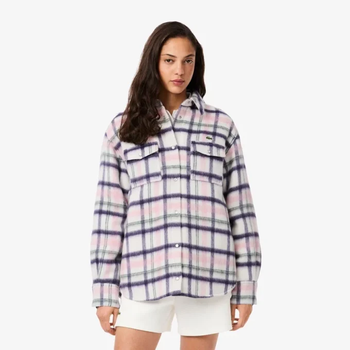 Women’s Oversized Quilted Wool Overshirt