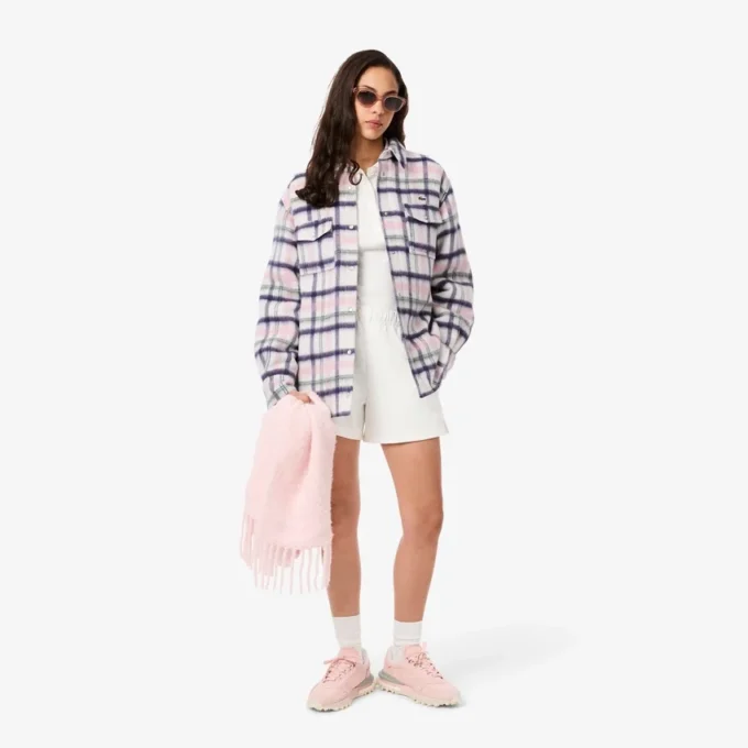 Women’s Oversized Quilted Wool Overshirt