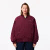 Women’s Oversized Ribbed Cuff Bomber Jacket