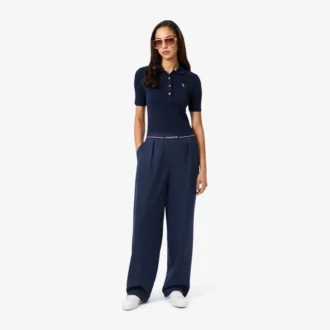 Women’s Oversized Wool Blend Pleated Pants