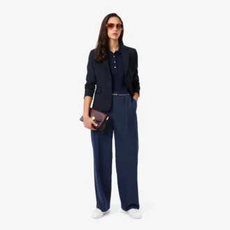 Women’s Oversized Wool Blend Pleated Pants